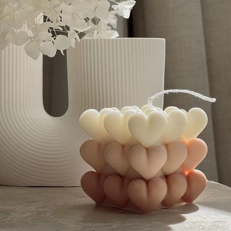 Candle Making Party - 愛のためのシリコーン型,石鹸,手作り,誕生日パーティーのための型,結婚式の贈り物のための型