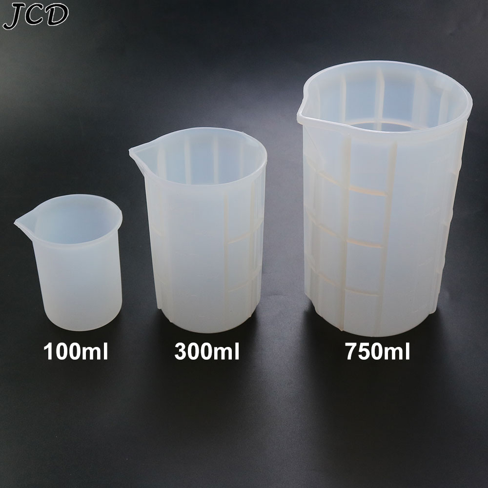 Candle Making Ideas - JCD 100 ミリリットル/300 ミリリットル/750 ミリリットルシリコーン計量カップスケール食品グレードのケーキメイク分離カップ DIY