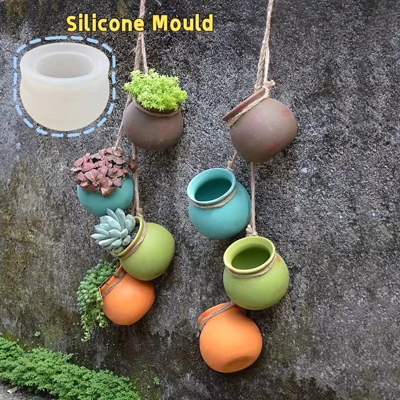 Candle Making Jug - シリコンフラワーポット型、樹脂型、エポキシ型、香り付きキャンドル型、小型多肉植物用フラワーポット、壁掛けフラワーポット、ヴィンテージ陶器型、手作りDIY容器型、エポキシ樹脂製造用型