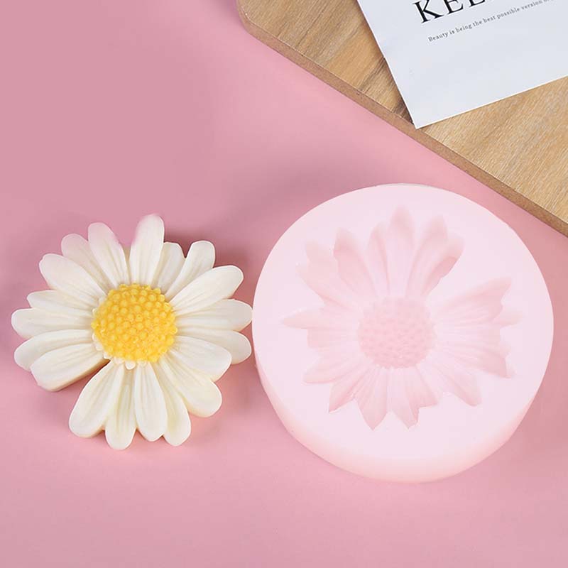 Candle Making Party - DIY キャンドルシリコーン型デイジーカモミールフラワーキャンドルワックス型手作り石鹸キャンドル金型車のアロマセラピー作り家の装飾