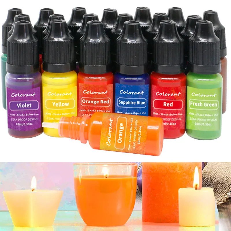 Candle Dye Chip - 20 色高濃度手作りキャンドル石鹸カラーエッセンス大豆ワックス顔料アロマキャンドル顔料染料 DIY 材料