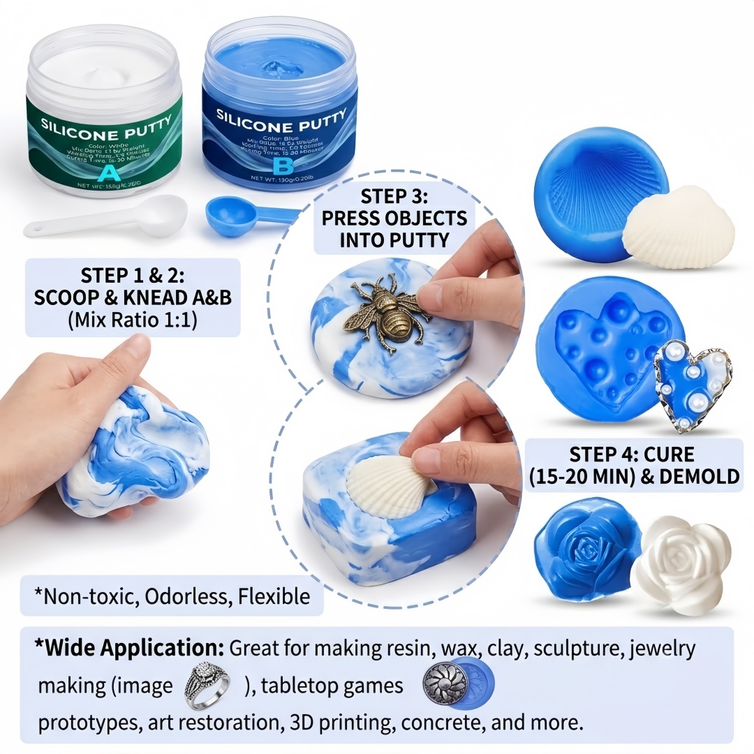 シリコーンパテ型作成用品 石膏キャンドル石鹸型用に簡単に成形 - Candle Making Ideas のレビューと価格