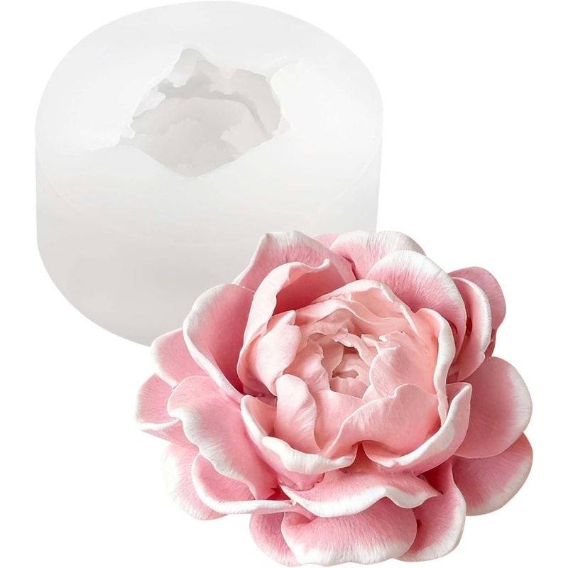 ジャスミンフラワーキャンドルシリコンモールド、3D花柄シリコ - Candle Making Jug のレビューと価格