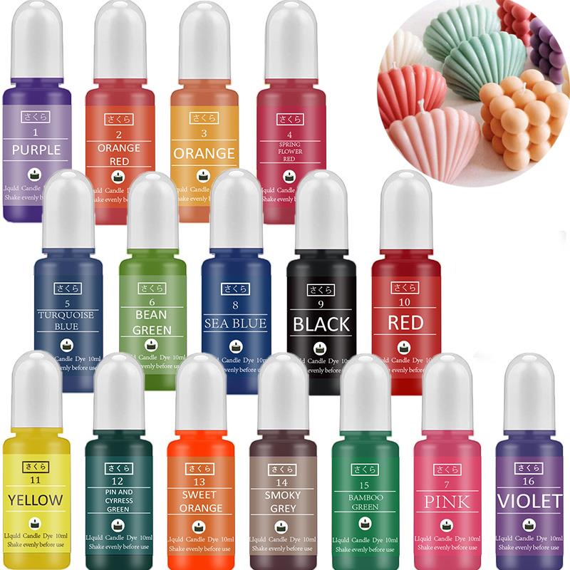 10 ミリリットル/ボトルキャンドルワックス顔料着色剤非毒性 - Candle Dye Chip のレビューと価格