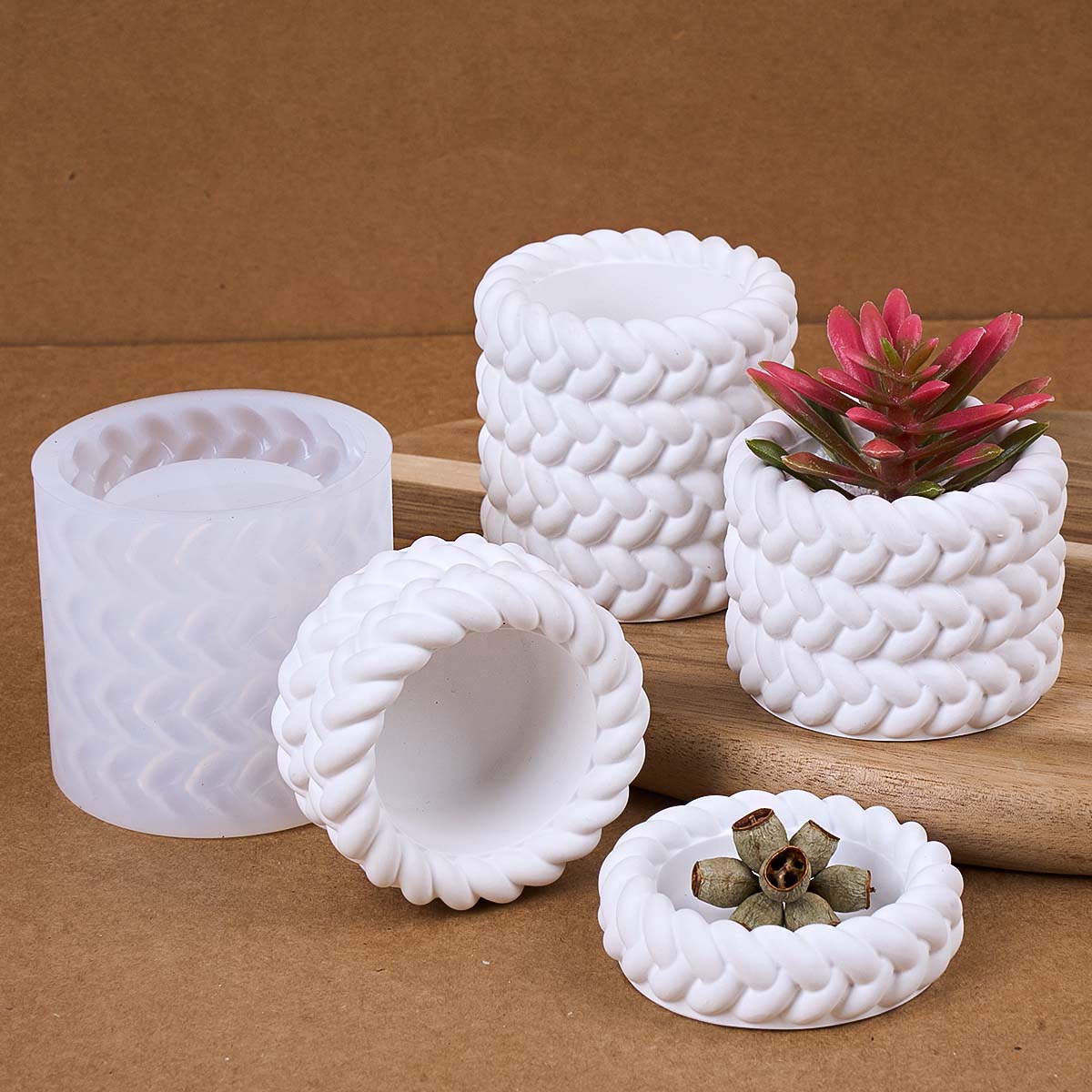 1/2/3/4階層麻縄キャンドルジャー シリコンモールド D - Candle Making Jug のレビューと価格