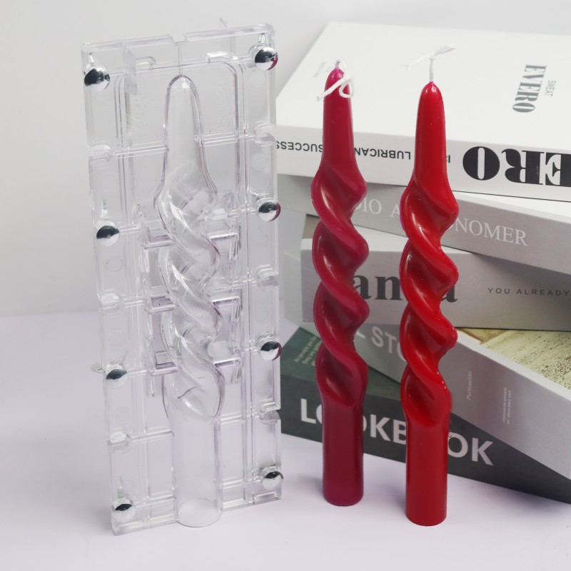ツイストストライプコラムアクリルキャンドルモールド簡単脱型ス - Candle Making Supplies Wholesale のレビューと価格