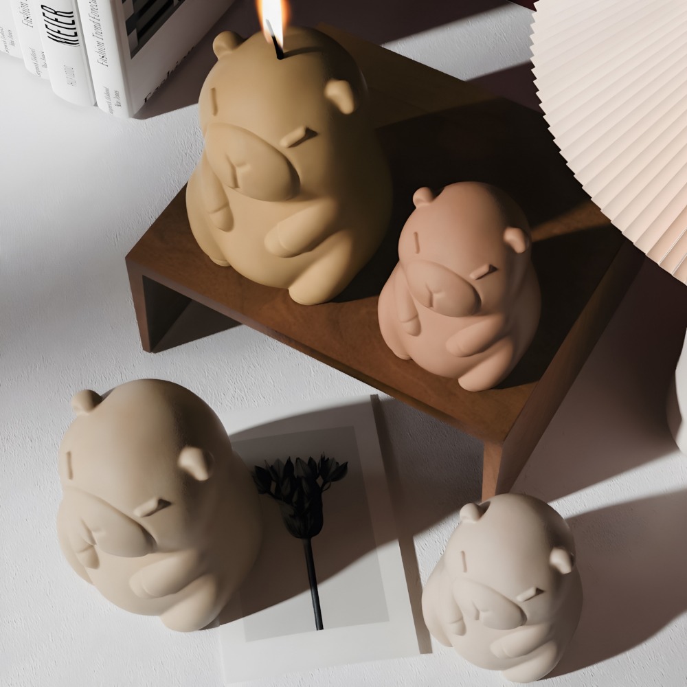 立ちカピバラ香りキャンドルシリコーン型 3D 動物樹脂石膏作 - Candle Making Activity のレビューと価格