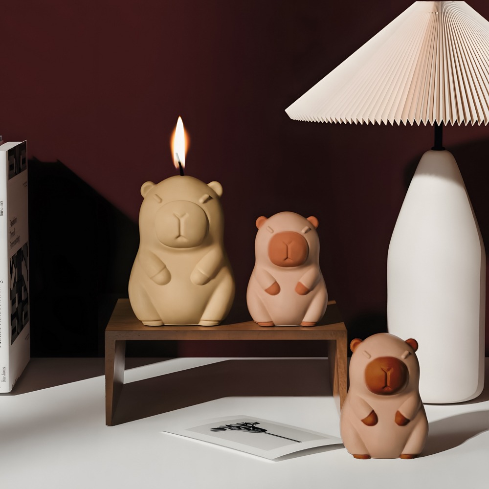立ちカピバラ香りキャンドルシリコーン型 3D 動物樹脂石膏作 - Candle Making Activity のレビューと価格