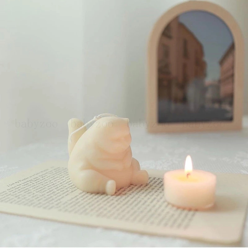 太った猫のキャンドル型 シリコン製 キャンドル作り DIY  - Candle Making Fat のレビューと価格