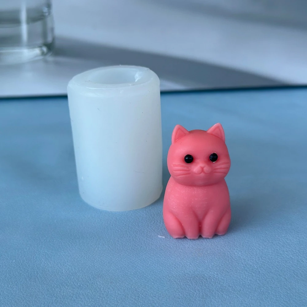3D 脂肪猫動物シリコーンキャンドルモールド DIY 素敵な - Candle Making Fat のレビューと価格