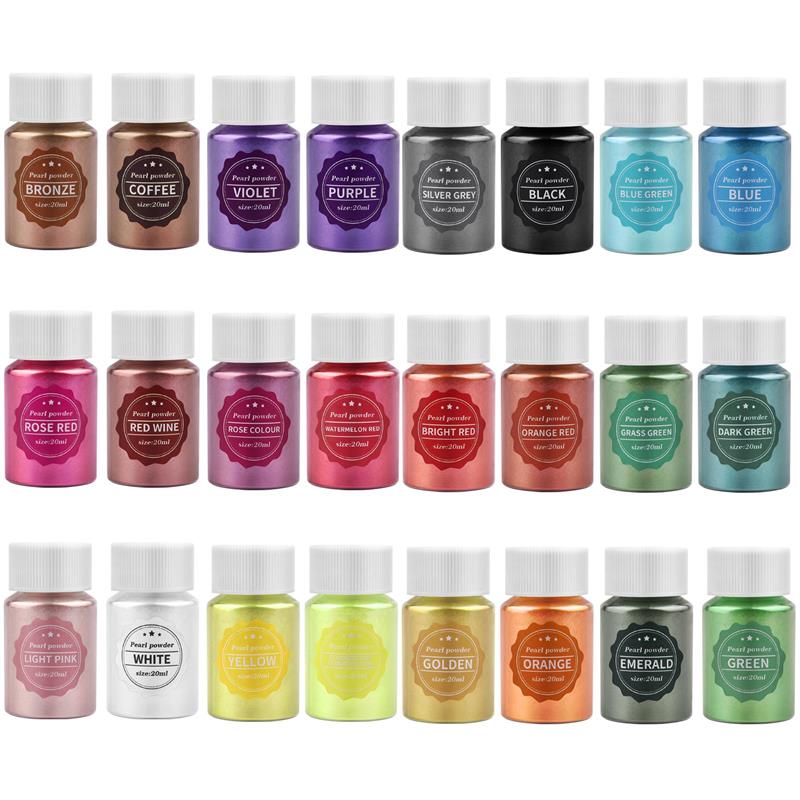10 グラム/ボトル真珠光沢のある天然マイカミネラルパウダー - Candle Dye Chip のレビューと価格