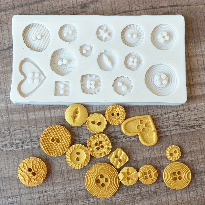 ボタン型シリコンモールド シリコンモールド 石鹸やキャンドル - Candle Making Ideas のレビューと価格