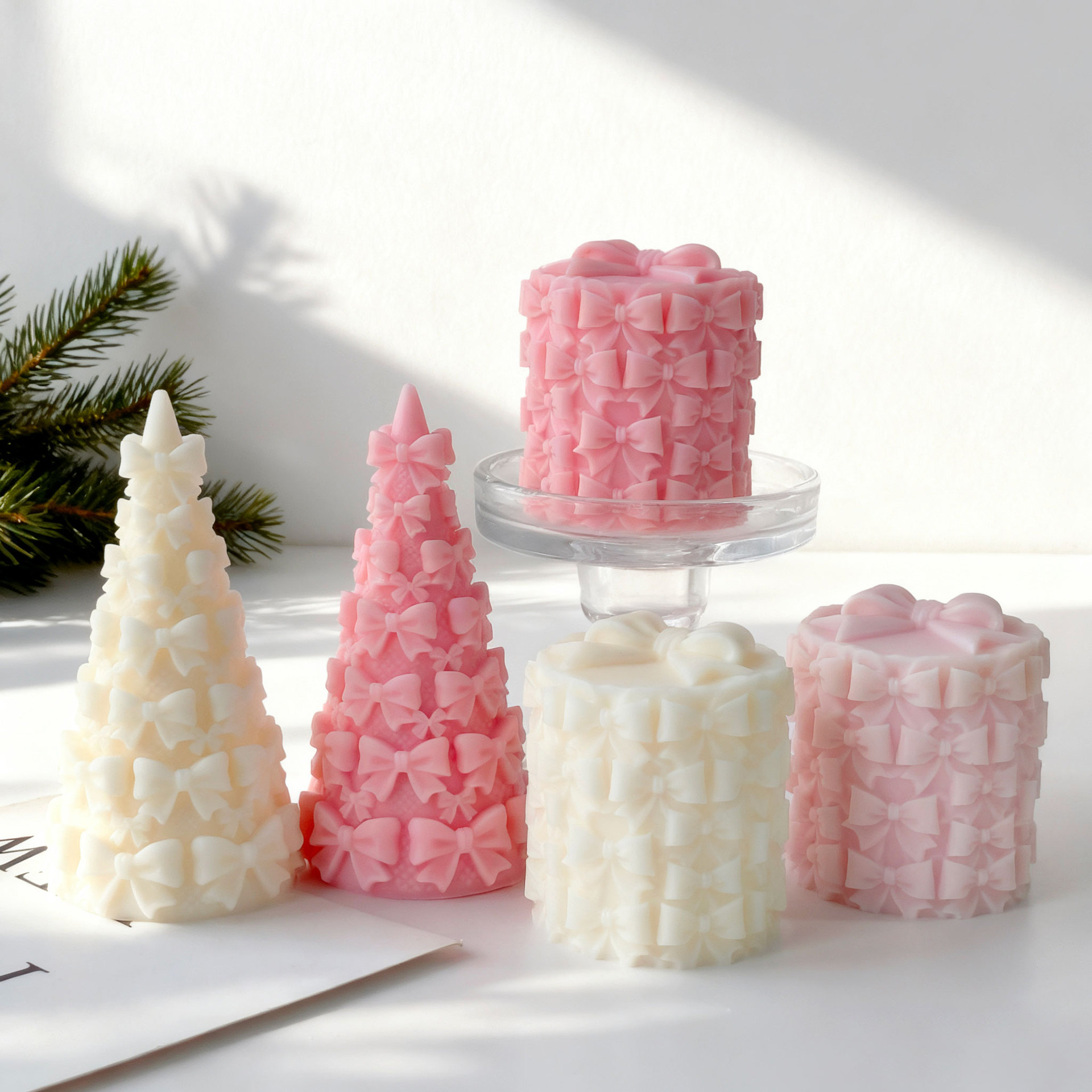 3D 蝶ネクタイ クリスマスツリー ギフトボックス シリコー - Candle Making Party のレビューと価格