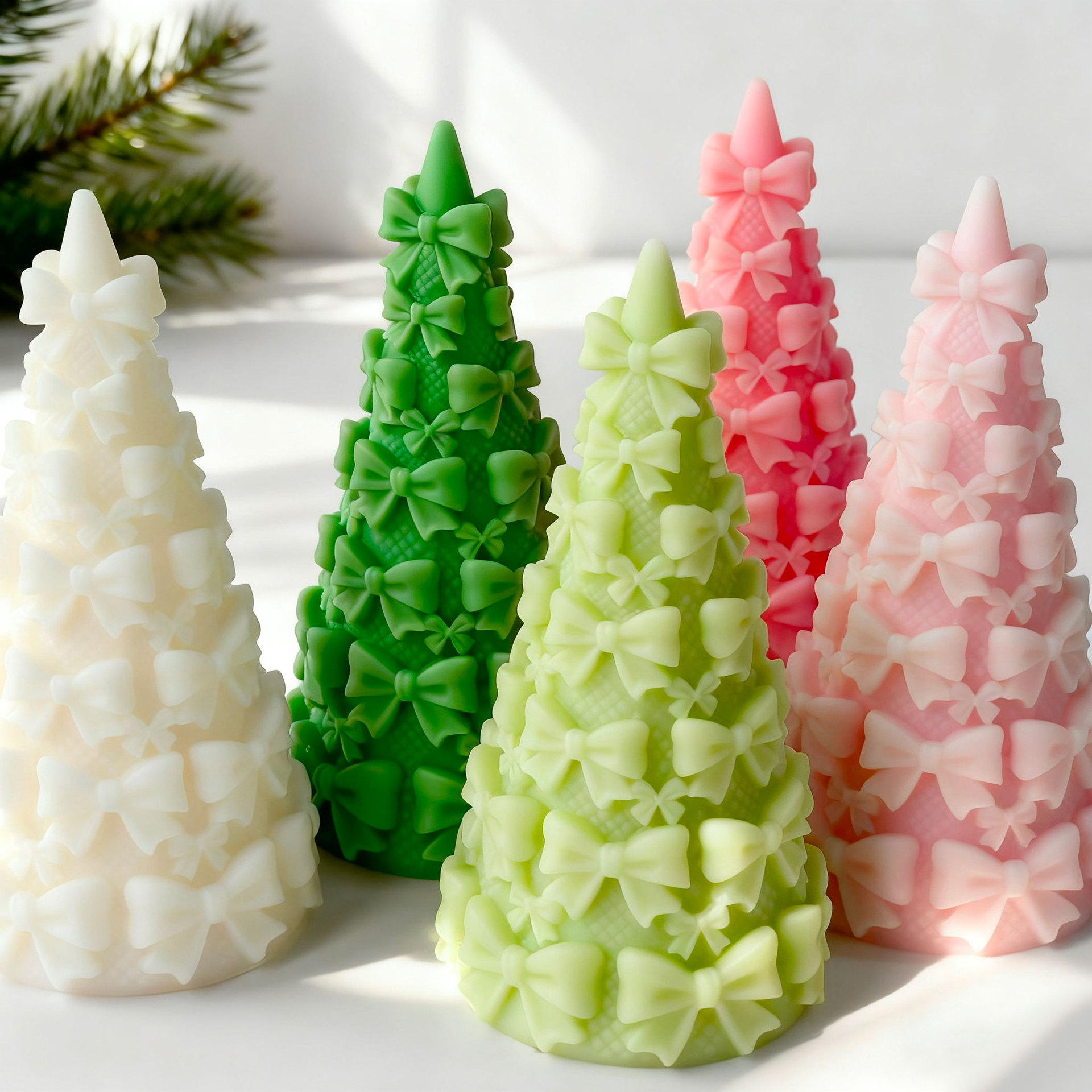 3D 蝶ネクタイ クリスマスツリー ギフトボックス シリコー - Candle Making Party のレビューと価格