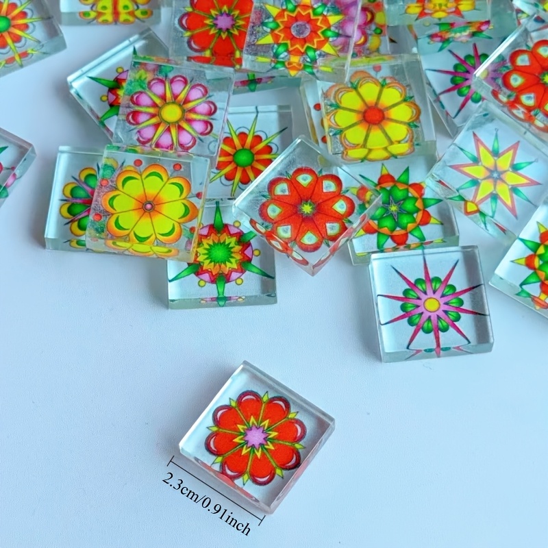 100/200グラムの透明モザイク素材、2.3*2.3cmの - Candle Making Activity のレビューと価格