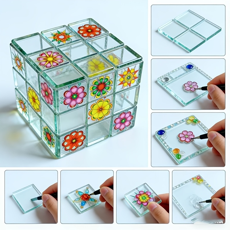 100/200グラムの透明モザイク素材、2.3*2.3cmの - Candle Making Activity のレビューと価格