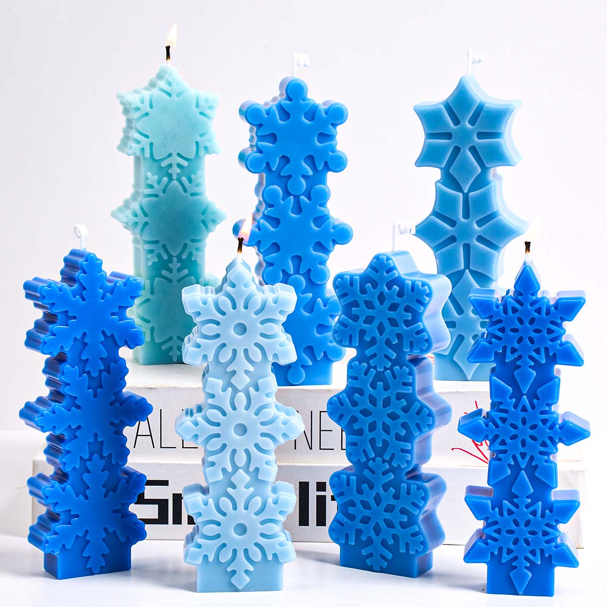 クリスマススノーフレークキャンドルモールド DIY アロマキ - Candle Making Party のレビューと価格