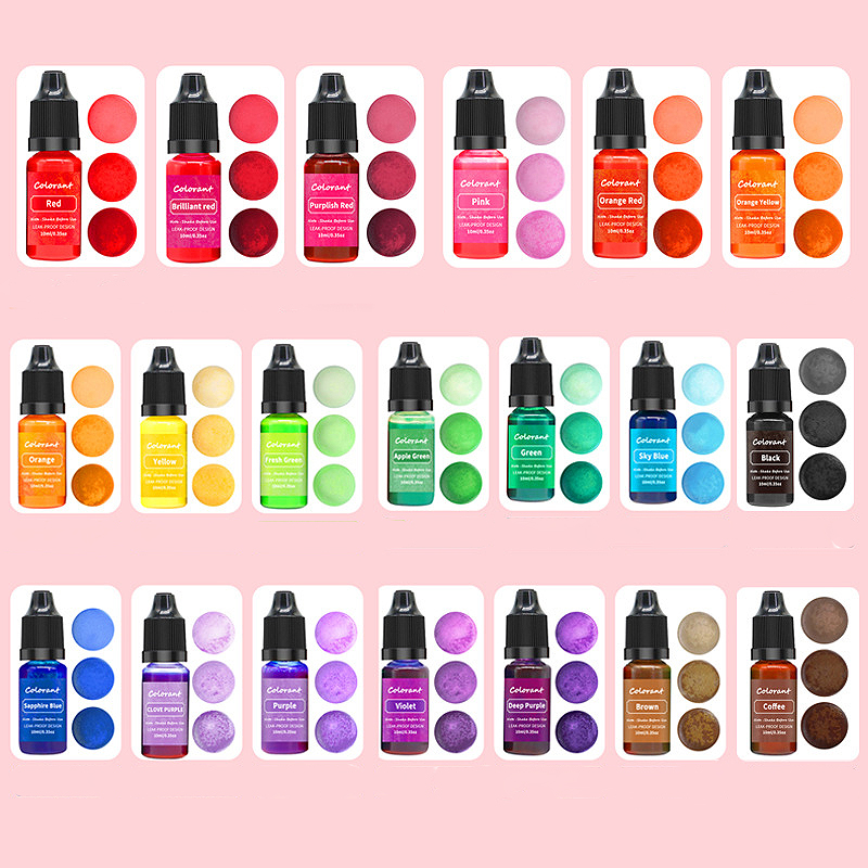 20 色キャンドル染料顔料アロマセラピー液体着色剤顔料 DI - Candle Dye Chip のレビューと価格