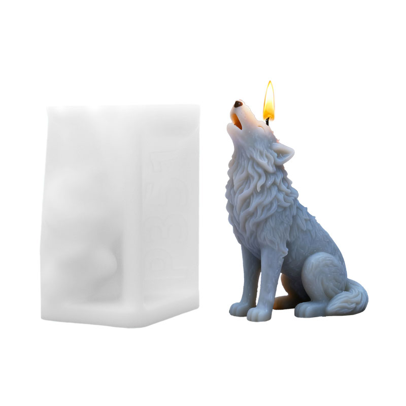 雪原ハウリングムーンウルフキャンドルモールドシリコーンDIY - Candle Making Supplies Wholesale のレビューと価格