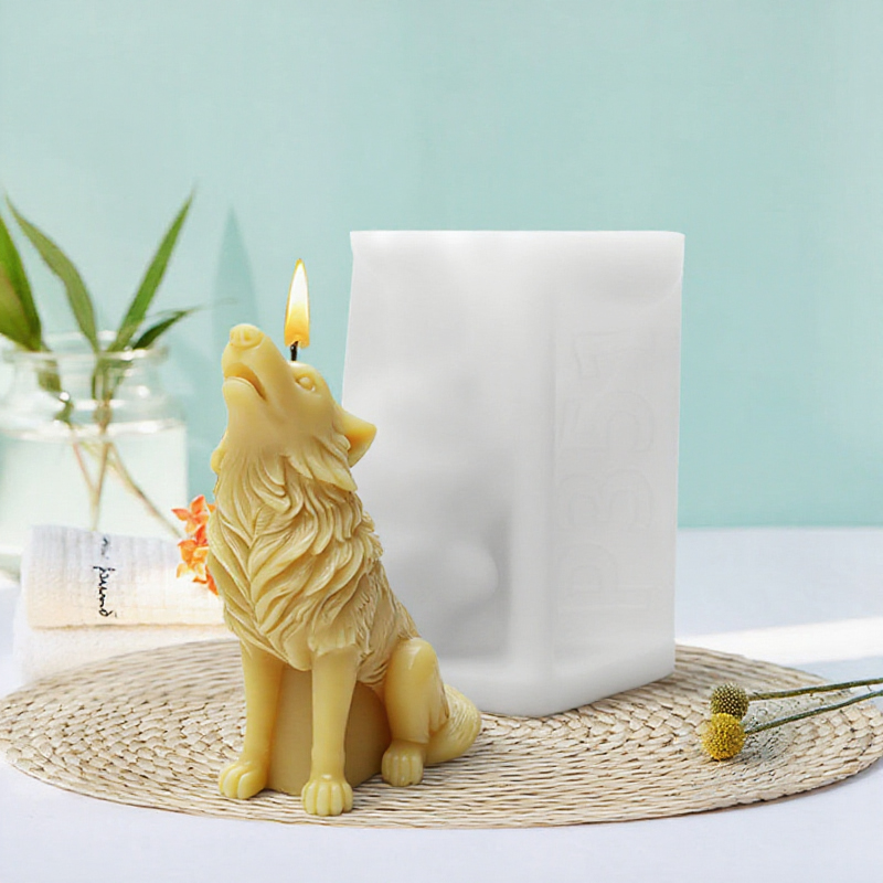 雪原ハウリングムーンウルフキャンドルモールドシリコーンDIY - Candle Making Supplies Wholesale のレビューと価格