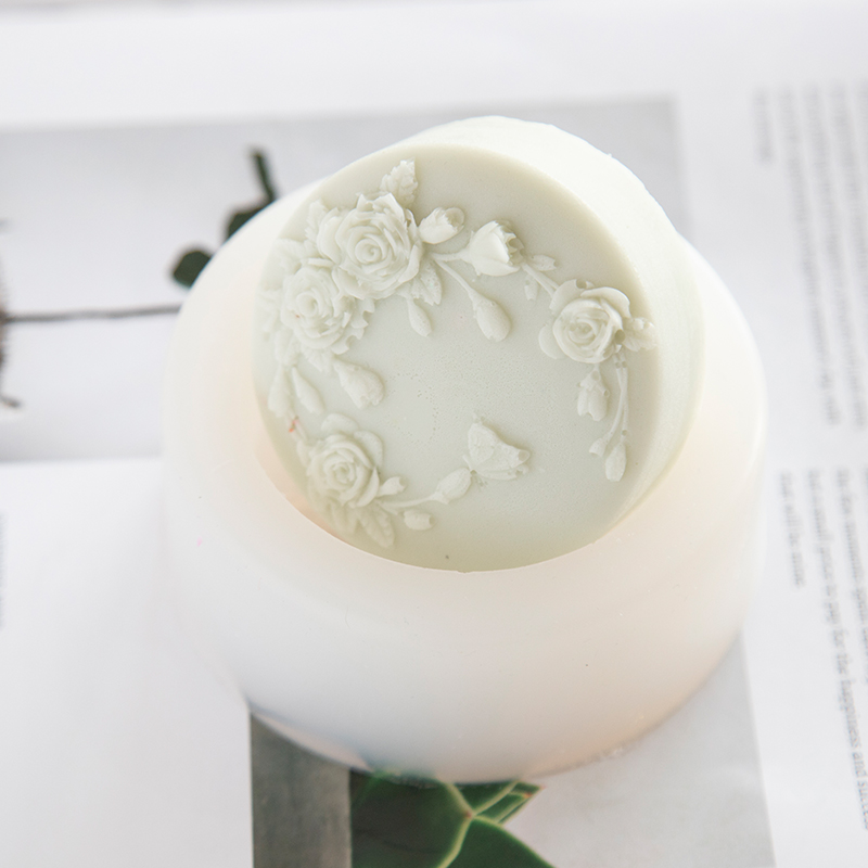 ラウンド形状バラの花手作り石鹸シリコーン型牡丹バラの花石鹸金 - Candle Making Party のレビューと価格