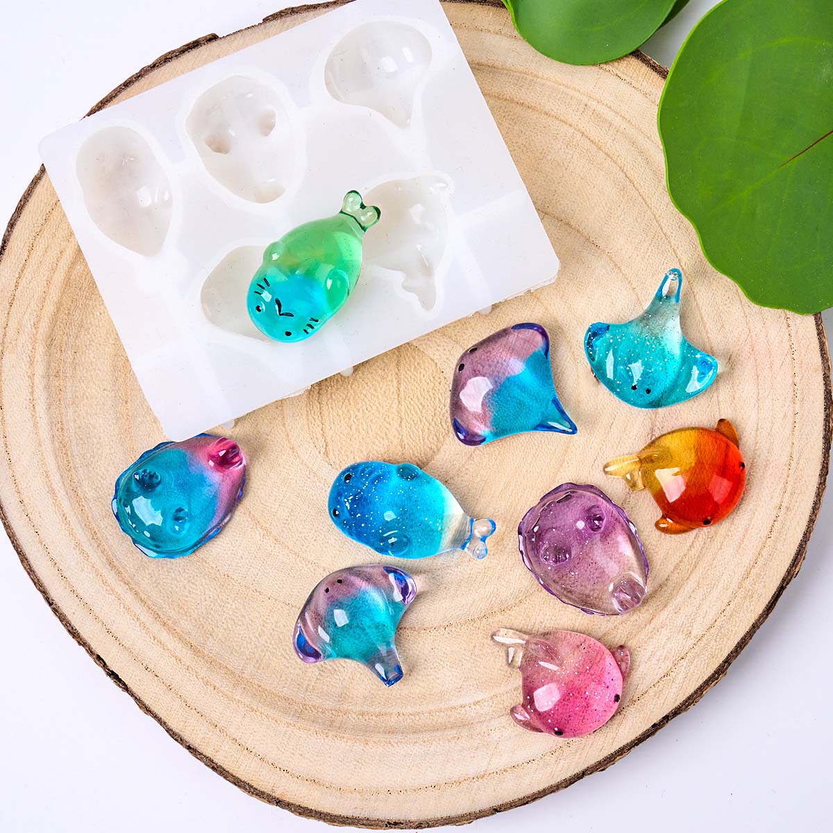 3Dヒーリング可愛いマンタ鯨シリコンモールドDIYキーホルダ - Candle Making Ideas のレビューと価格