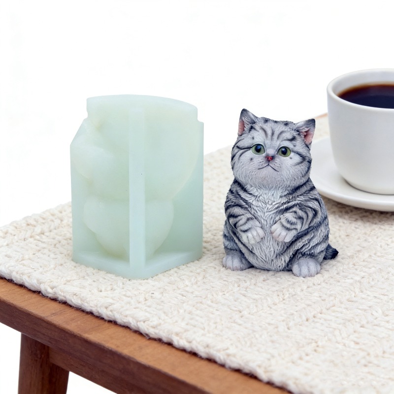 DIYスタンディングファットキャットシリコンキャンドルモール - Candle Making Fat のレビューと価格
