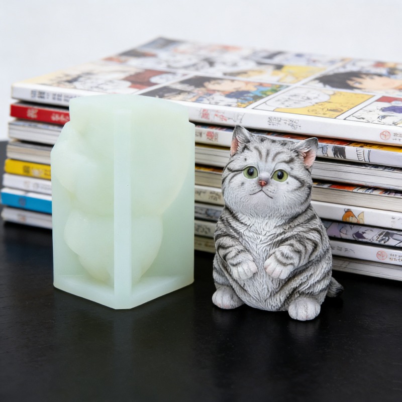 DIYスタンディングファットキャットシリコンキャンドルモール - Candle Making Fat のレビューと価格