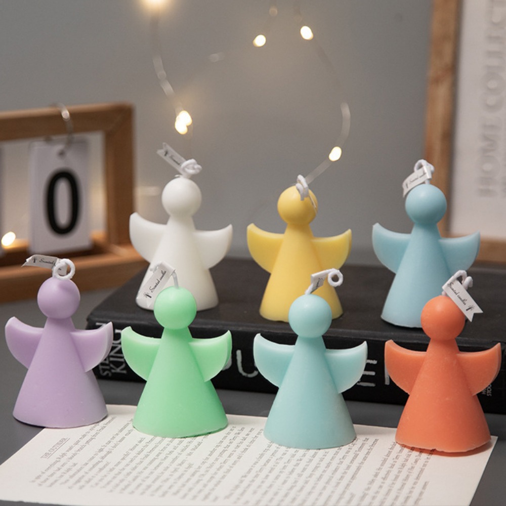 丸い頭の翼を持つアクリルキャンドルモールド,幾何学的な人形, - Candle Making Party のレビューと価格