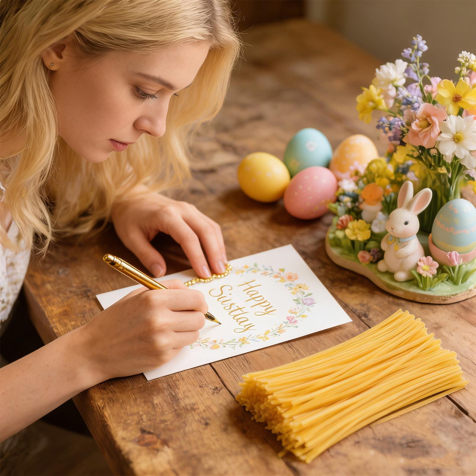 卵デコレーション用蜜蝋スティック120本 イースターアート用 - Candle Making Party のレビューと価格