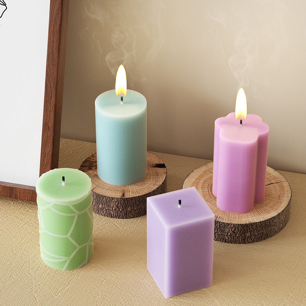 幾何学コラムシリコンモールドキャンドルクラックストライプシリ - Candle Making Party のレビューと価格