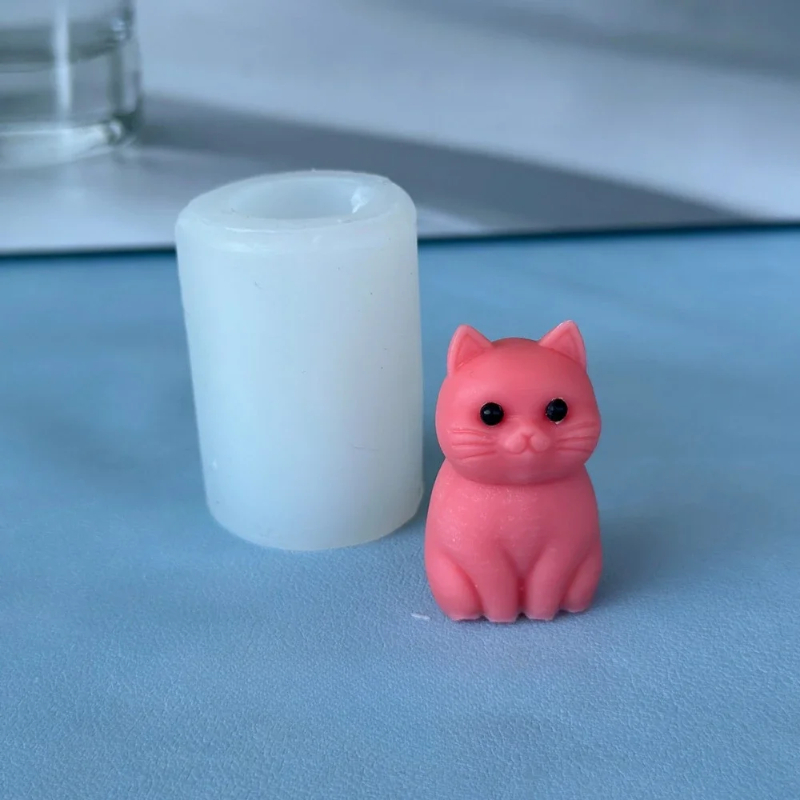 3D太った猫の動物シリコンキャンドル型DIY可愛い子猫石膏型 - Candle Making Fat のレビューと価格