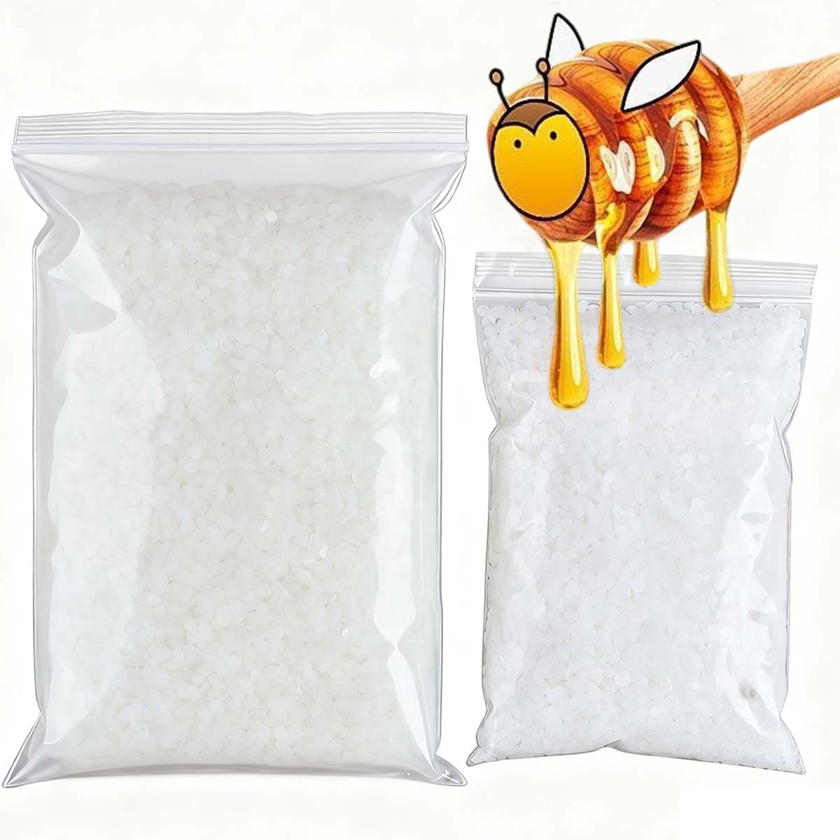 200g-1000g 白蜜蝋 純天然粒状 香り付きキャンドル - Candle Making Activity のレビューと価格