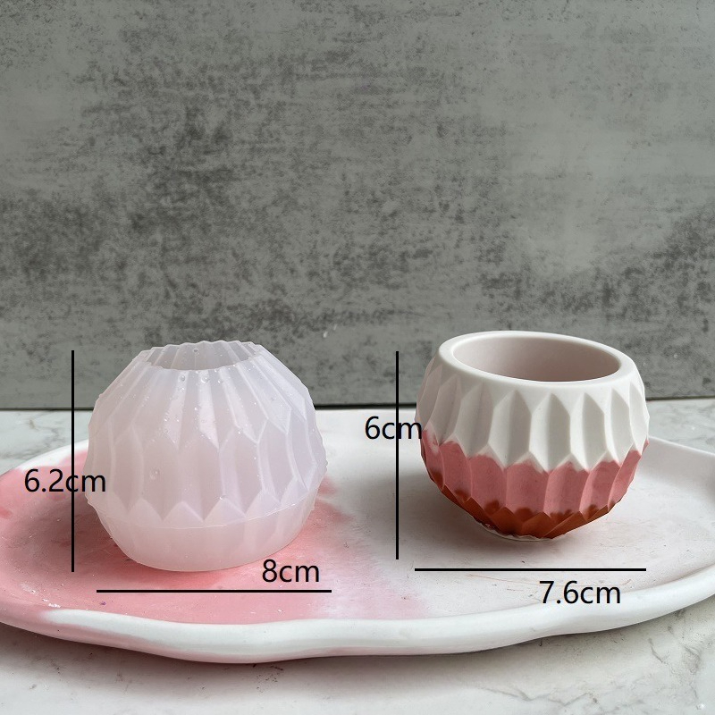 小さな丸い肉プランターシリコーン型ポット手作りジュエリー収納 - Candle Making Jug のレビューと価格