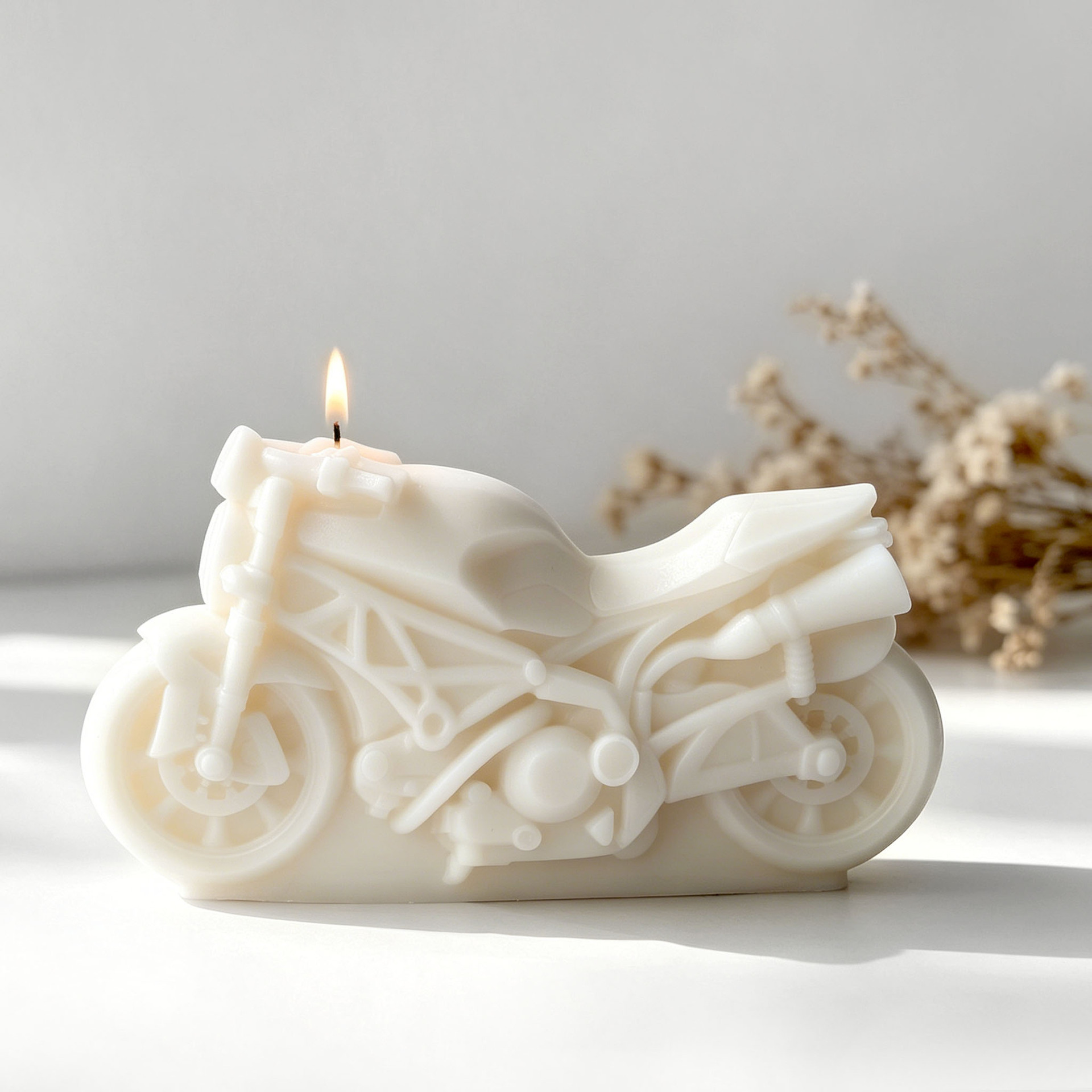 オートバイデザインキャンドルシリコンモールド DIY アロマ - Candle Making Activity のレビューと価格