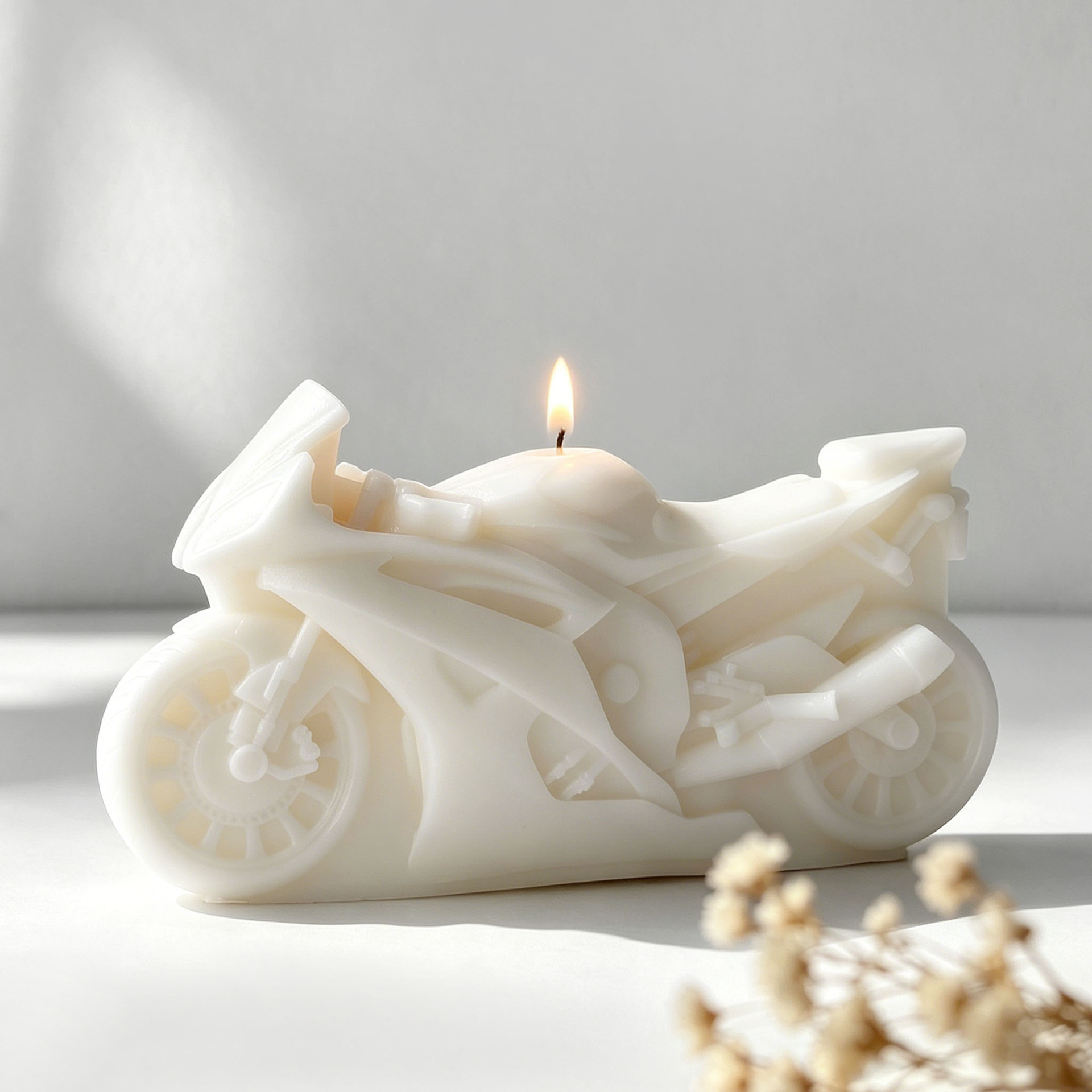 オートバイデザインキャンドルシリコンモールド DIY アロマ - Candle Making Activity のレビューと価格