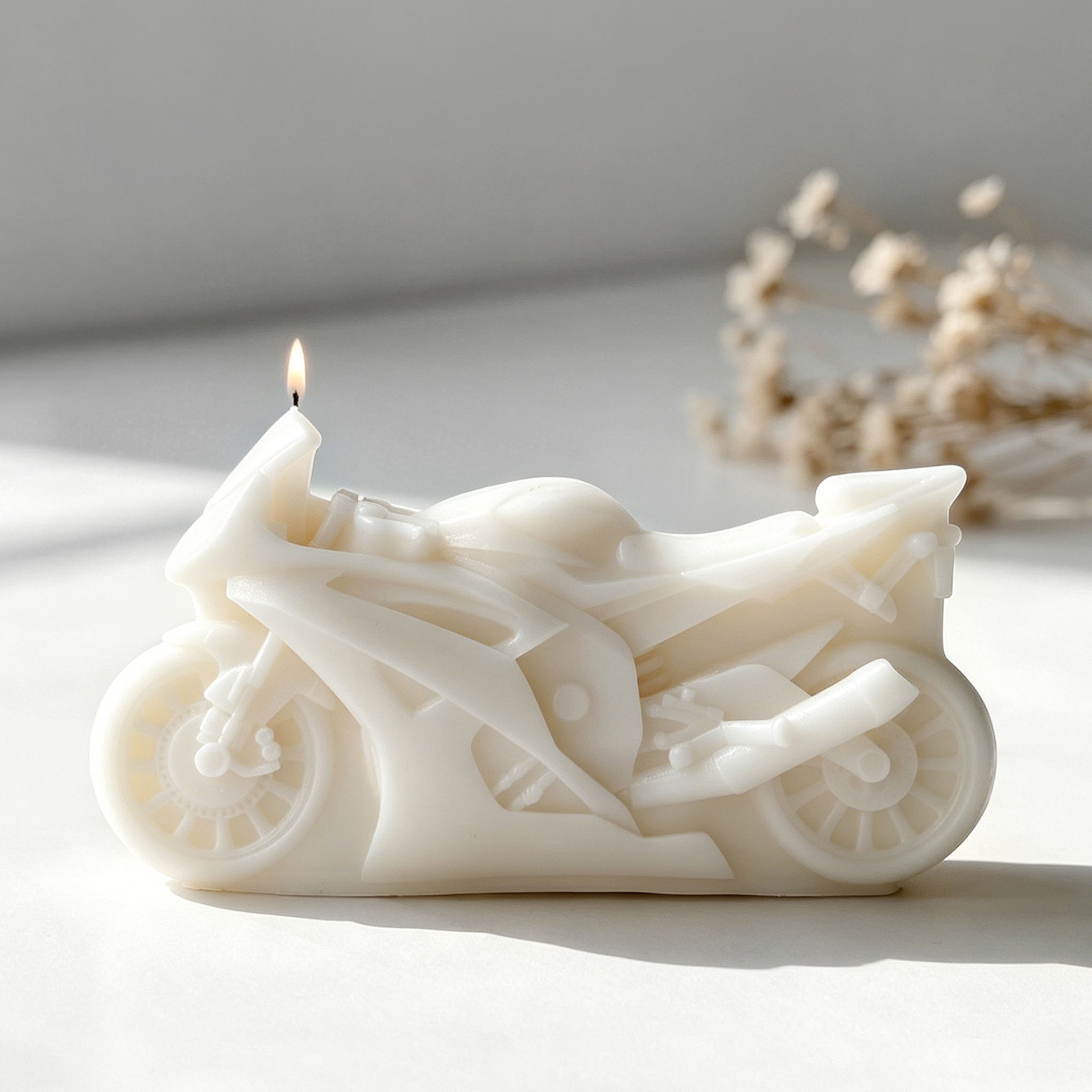 オートバイデザインキャンドルシリコンモールド DIY アロマ - Candle Making Activity のレビューと価格