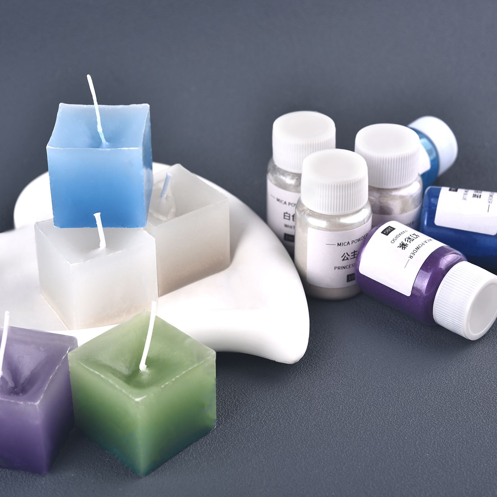 キャンドル着色剤、真珠光沢マイカパウダー、樹脂顔料、キャンド - Candle Dye Chip のレビューと価格