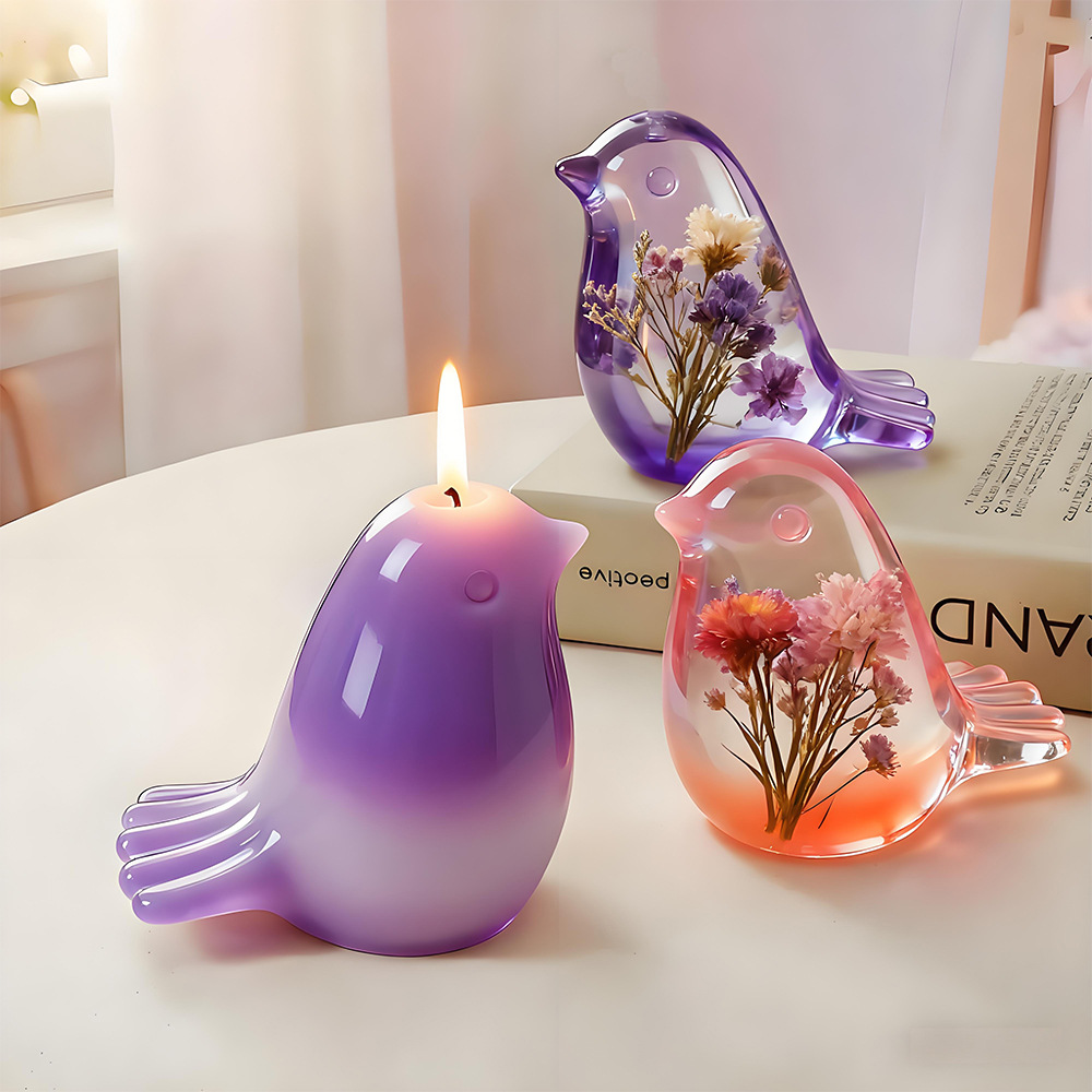 小さな太った鳥のキャンドルシリコンモールドシンプルなスタイル - Candle Making Fat のレビューと価格