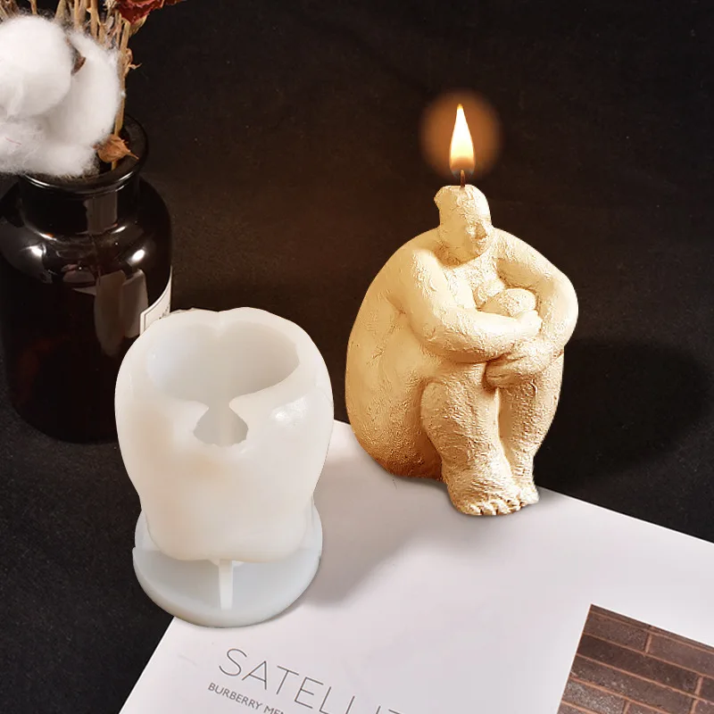 女性のための抽象的なシリコーンキャンドル,大きな樹脂型,家の - Candle Making Fat のレビューと価格
