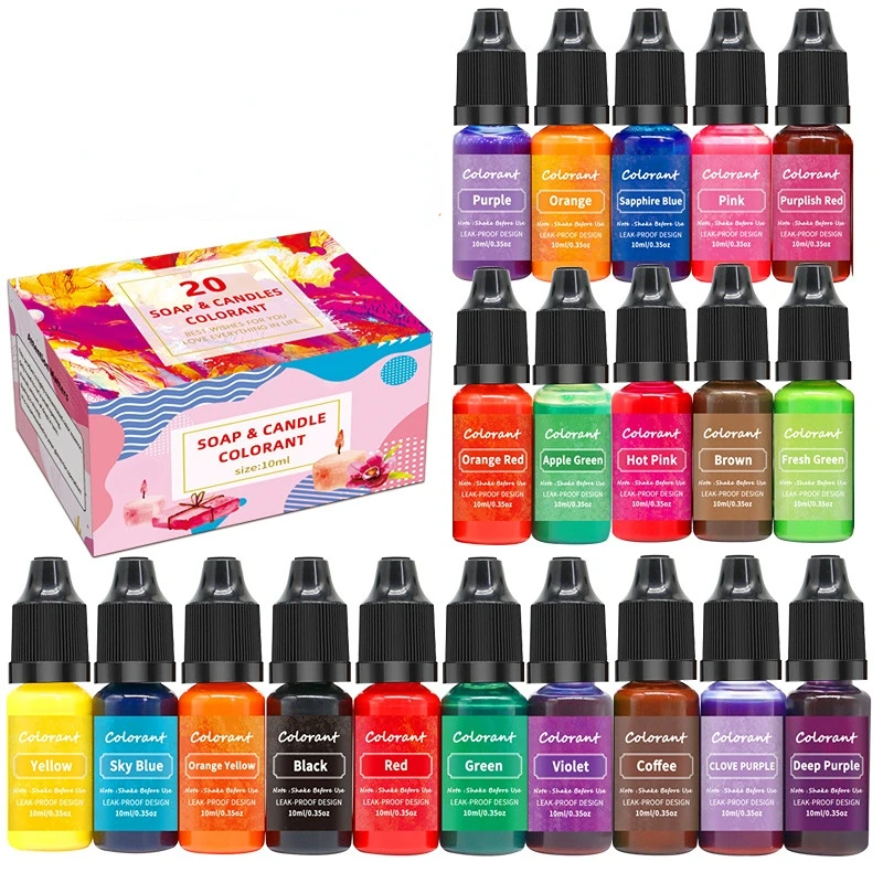 20 色高濃度手作りキャンドル石鹸カラーエッセンス大豆ワック - Candle Dye Chip のレビューと価格
