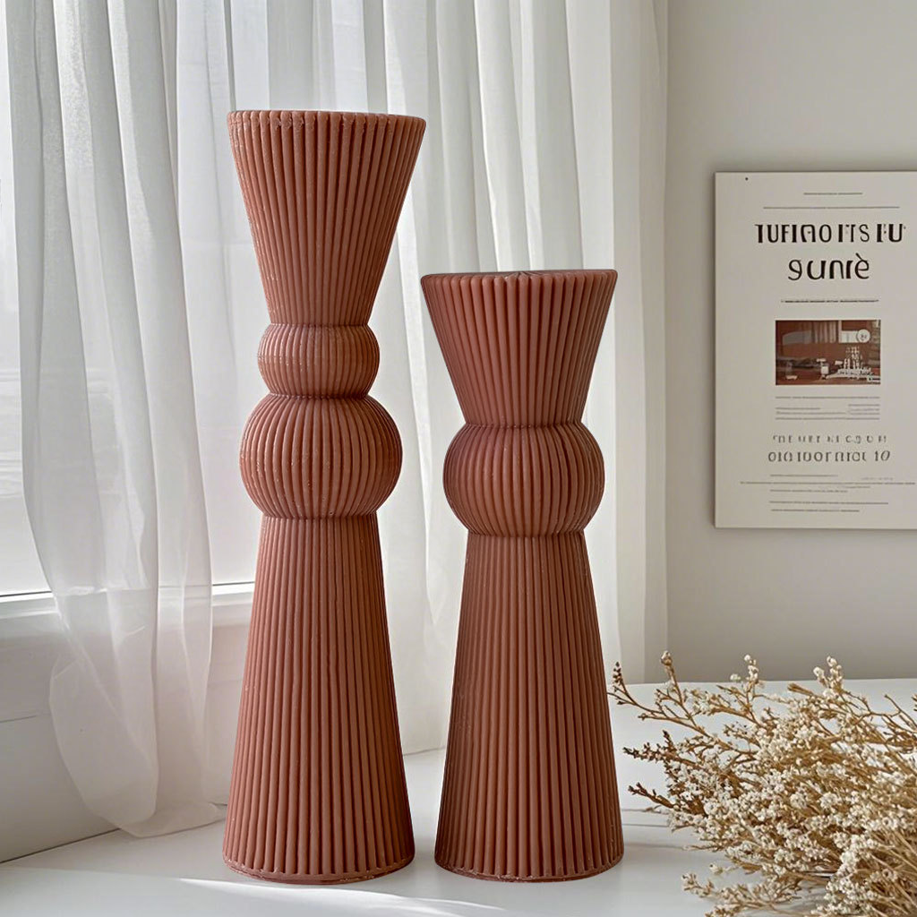 DIY ロングロッドストライプ柱キャンドルモールド手作りシリ - Candle Making Activity のレビューと価格