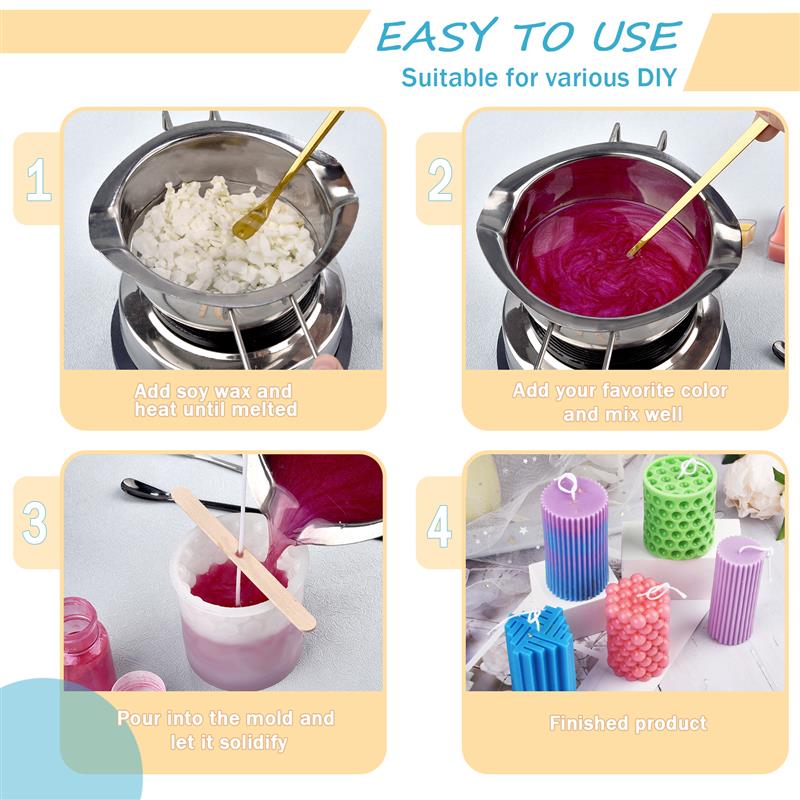 100/500 グラム/1 キロ純粋な大豆ワックスパラフィン - Candle Making Activity のレビューと価格