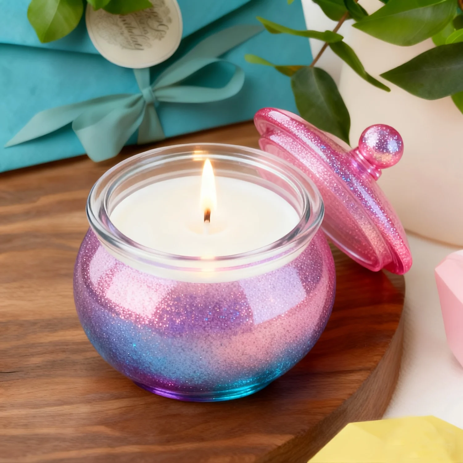 蓋付きの丸い樹脂製缶型1セット、DIYジュエリー収納ボックス - Candle Making Jug のレビューと価格