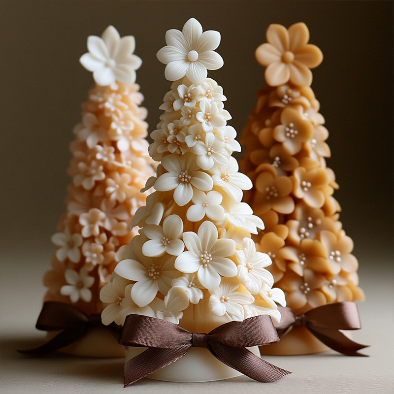 3D クリスマスツリーキャンドルシリコーン型 DIY クリス - Candle Making Party のレビューと価格