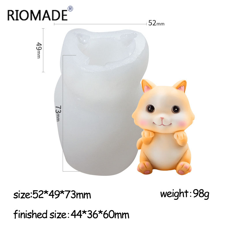 猫シリコンモールド 6種類 3D子猫 ケーキデコレーションツ - Candle Making Supplies Wholesale のレビューと価格