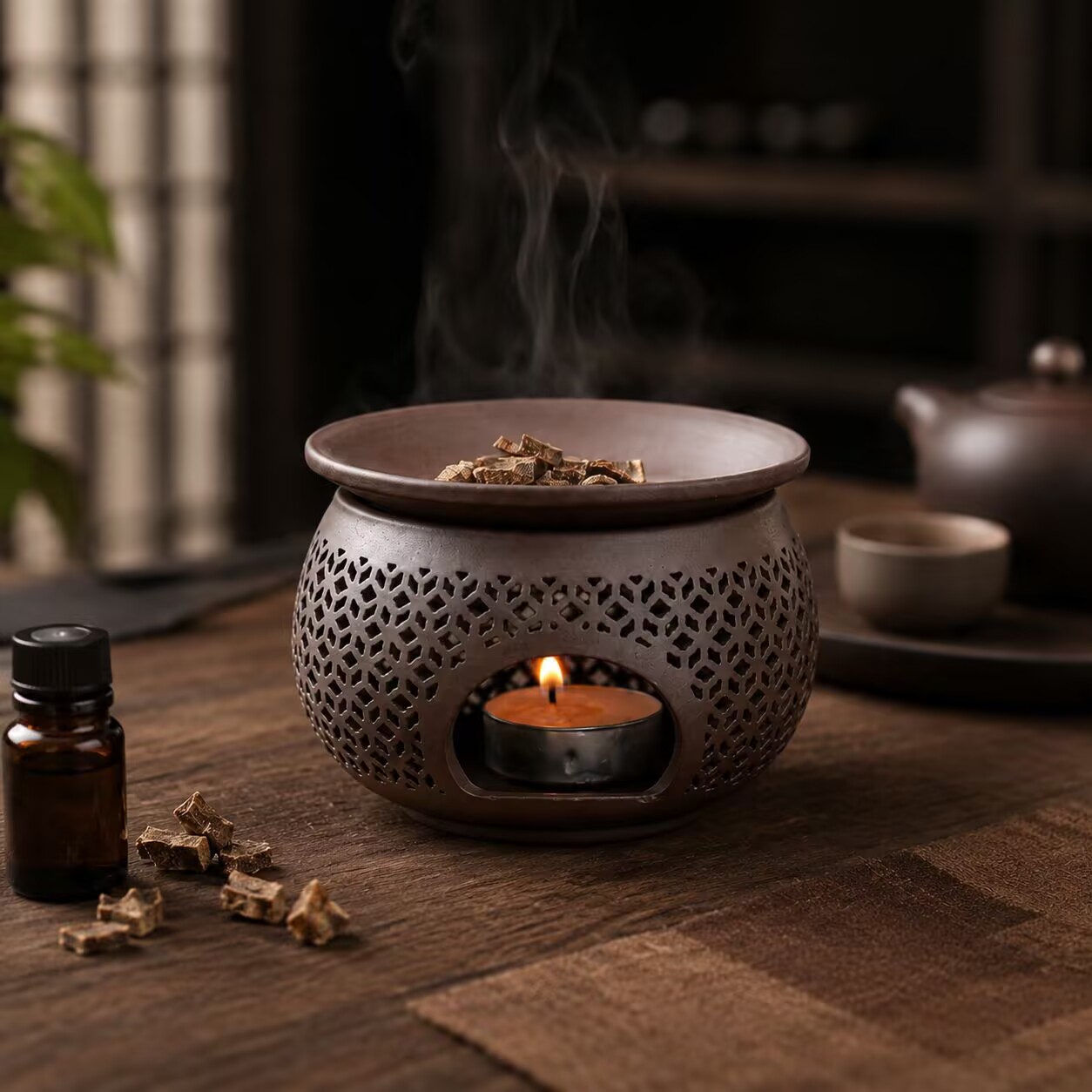 セラミック彫刻香炉屋内アロマディフューザーエッセンシャルオイ - Candle Making Jug のレビューと価格