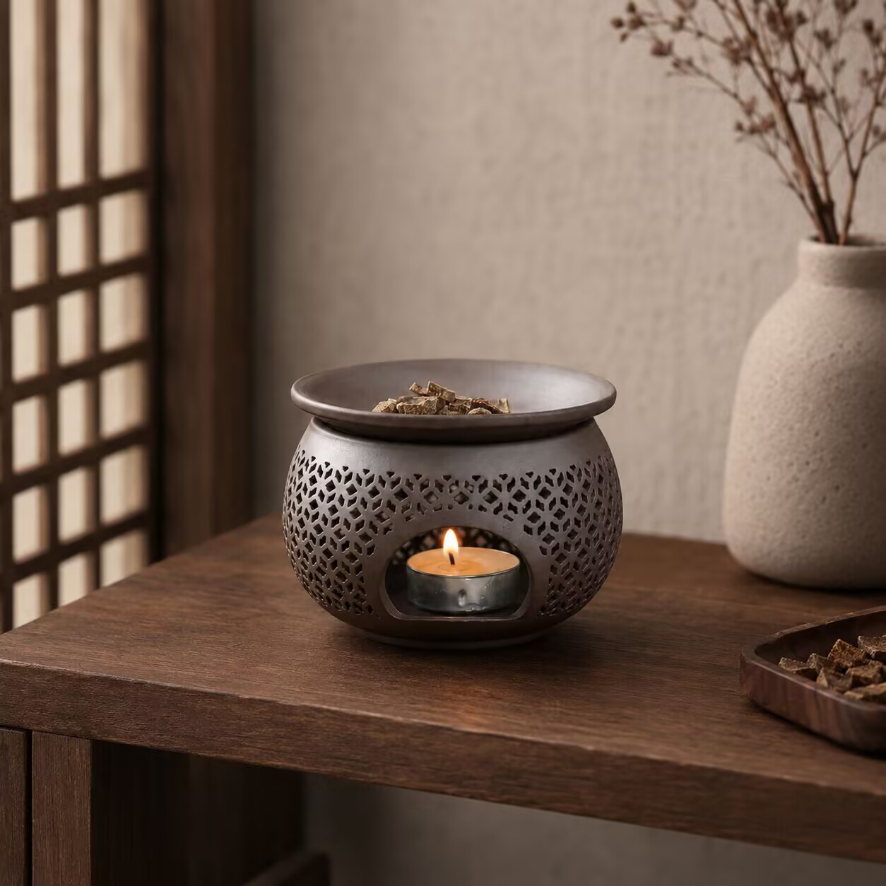 セラミック彫刻香炉屋内アロマディフューザーエッセンシャルオイ - Candle Making Jug のレビューと価格